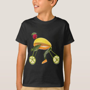 Fruit & Veggie Cyclist Cycling Triathlon Gift T-Shirt
