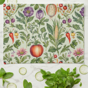 Fruit, Veggies, Flowers  Kitchen Towel
