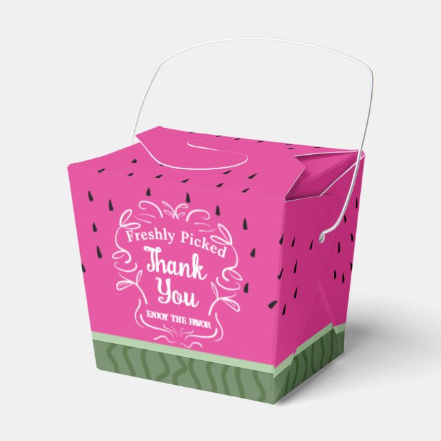 Fruit Watermelon Favor Box (Front Side)