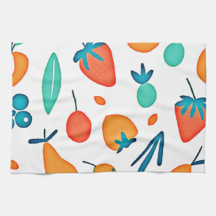 Fruit Whimsy: Playful Pattern Kitchen Towel
