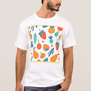 Fruit Whimsy: Playful Pattern T-Shirt