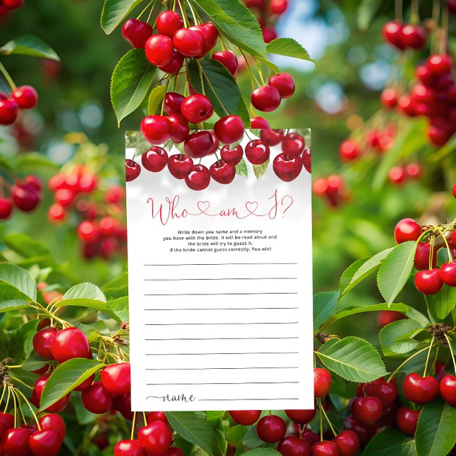 Fruit Who Am I Bridal Shower Game (Creator Uploaded)