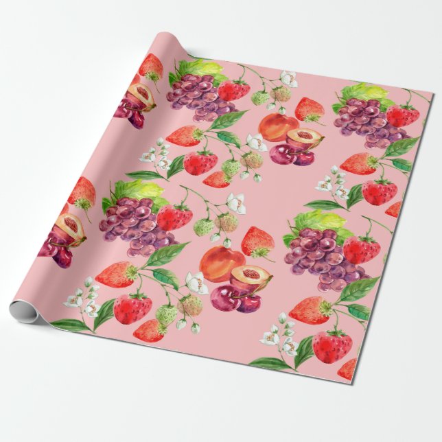 Fruit Wrapping Paper (Unrolled)