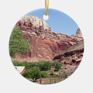 Fruita, Capitol Reef National Park, Utah, USA 4 Ceramic Ornament