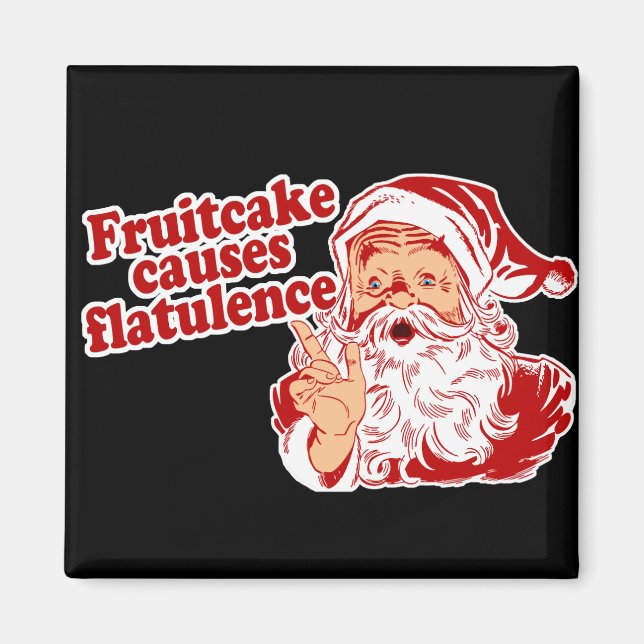 Fruitcake Causes Flatulence Magnet (Front)