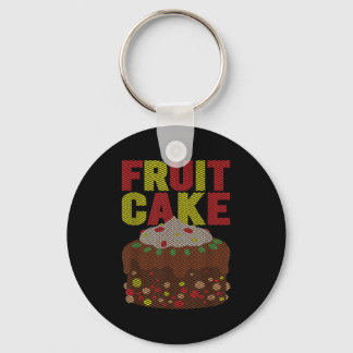 Fruitcake Funny Ugly Christmas  Keychain