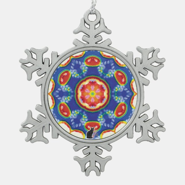 Fruité Tooty Kaleidoscope Snowflake Ornement (Devant)