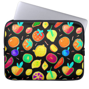 Fruitful Neon Visions Design Laptop Sleeve