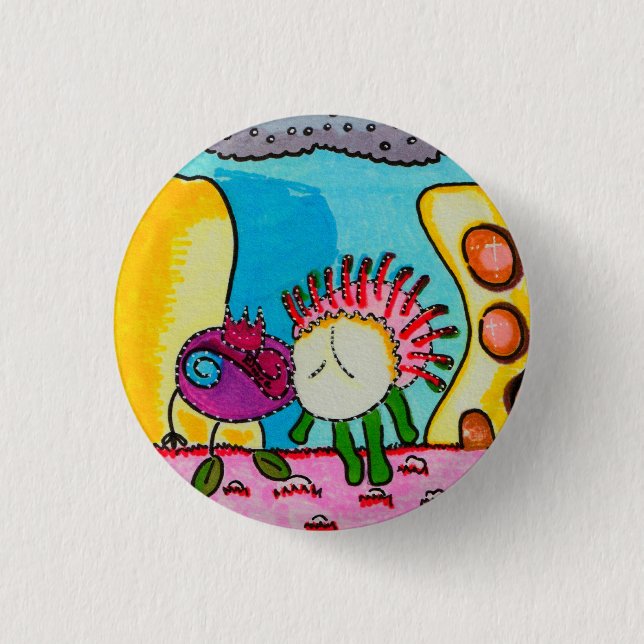 Fruitland 1 Inch Round Button (Front)