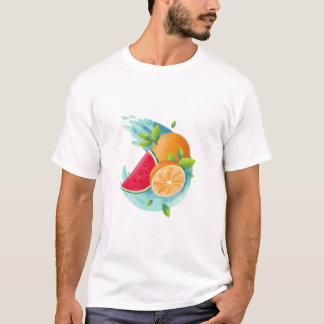 Fruits à l'oeil qui s'attrapent conception T-shirt
