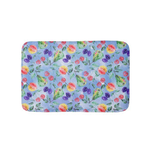 Fruits and berries. bath mat
