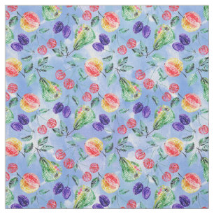 Fruits and berries. fabric