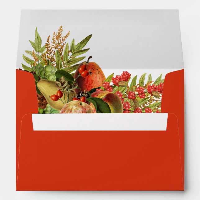 Fruits and Berries Orange Envelope (Back (Bottom))