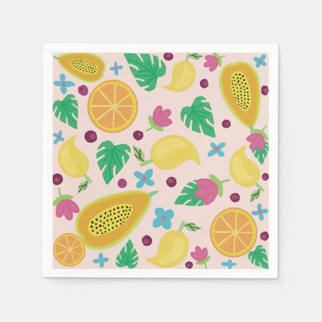 fruits and floral napkin (Front)