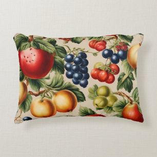 Fruits and Flowers from Luxury Italian Garden Accent Pillow