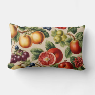 Fruits and Flowers from Luxury Italian Garden Lumbar Pillow