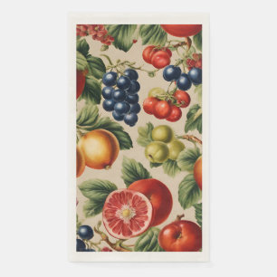 Fruits and Flowers from Luxury Italian Garden Napkin