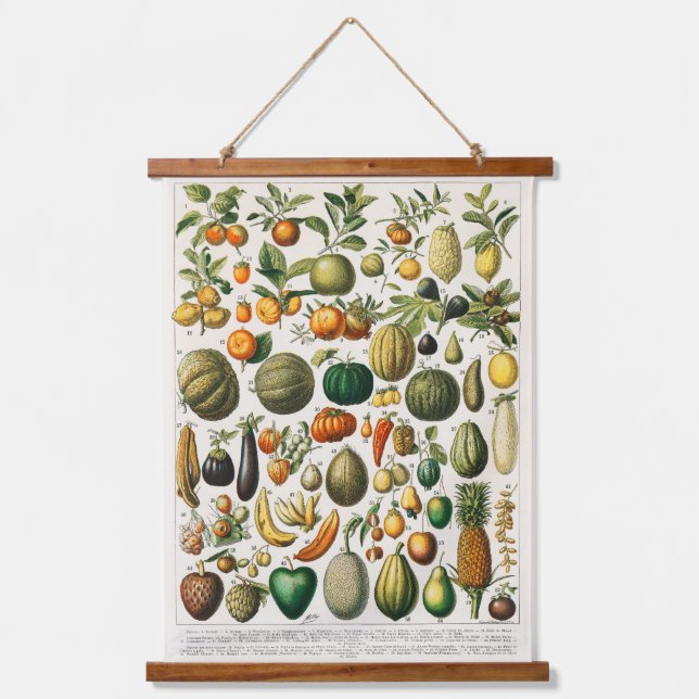 Fruits and Vegetables Hanging Tapestry (Front)