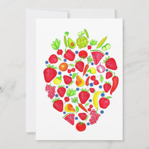 Fruits and Vegetables Invitation