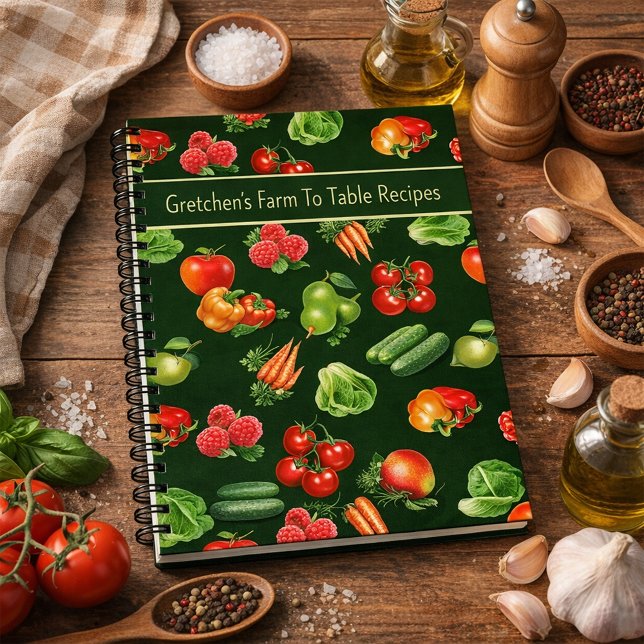 Fruits and Vegetables Personalized Recipe Notebook (Creator Uploaded)