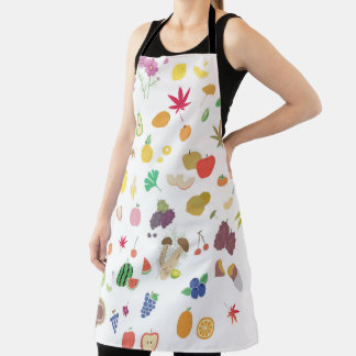 Fruits and Vegetables Print Apron