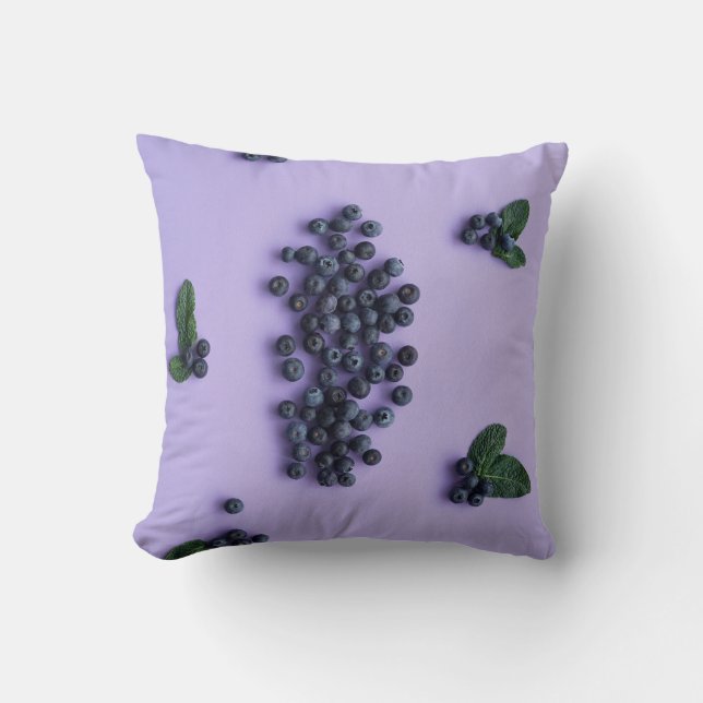 Fruits And Vegetables Throw Pillow (Front)