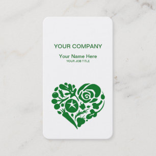 Fruits and Vegetables Vegan Heart Business Business Card