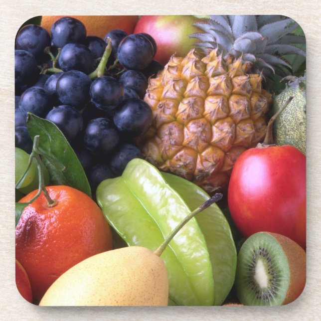 Fruits and Veggies coaster set (Front)