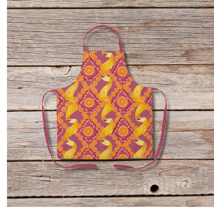 Fruits and zest rose pink apron