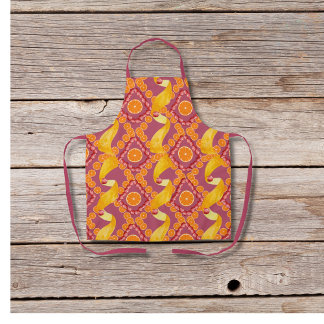 Fruits and zest rose pink apron