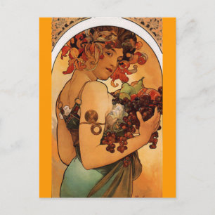 Fruits - Art Nouveau - Carte postale