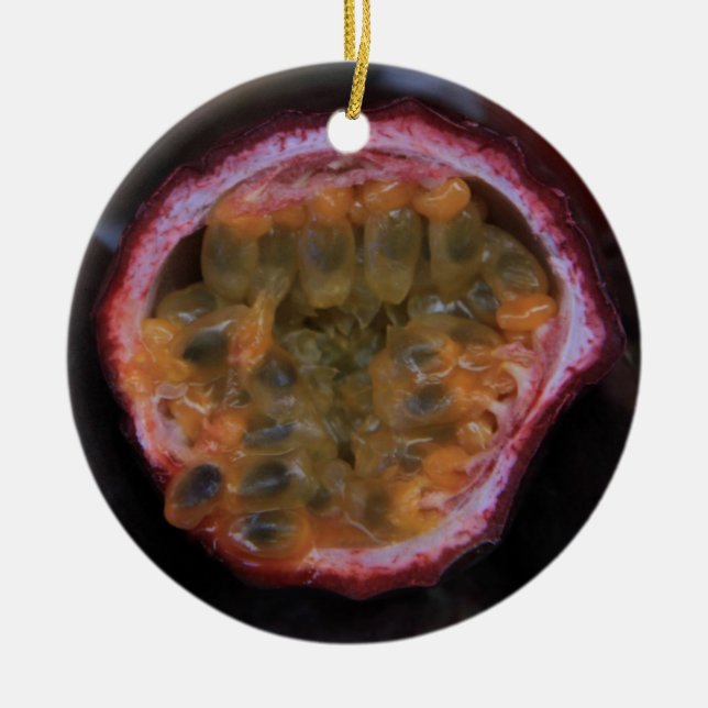 Fruits at a Provencal market Christmas ornament (Front)