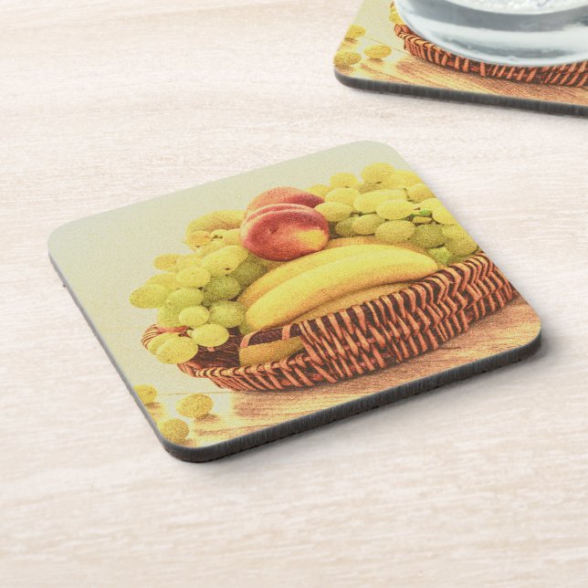 "Fruits Basket" Cute Photo. Buy Now Coaster (Left Side)