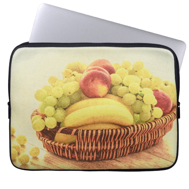 "Fruits Basket" Cute Photo. Buy Now Laptop Sleeve (Front)