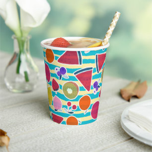 Fruits Basket Paper Cups