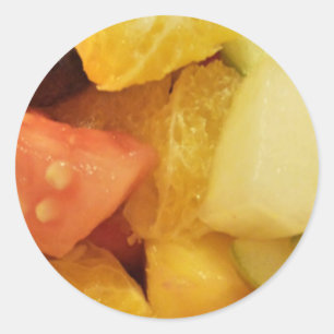 Fruits Classic Round Sticker