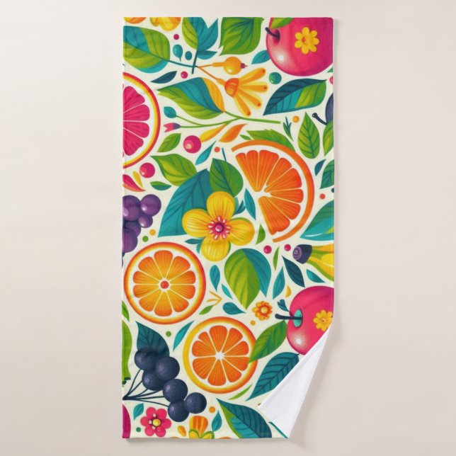Fruits colorés (Serviette de bain)
