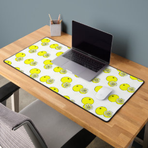 Fruits de citron motif sur blanc
