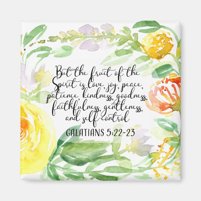 Fruits de l'esprit | Christian Art Magnet (Devant)
