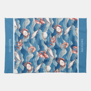 Fruits de Mer Personalized Kitchen Towel