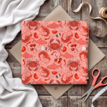 Fruits de mer Spectaculaire Tissu à grande échelle