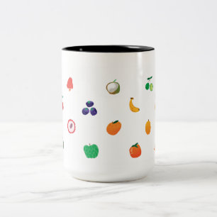 Fruits de Mug avec différentes couleurs et différe