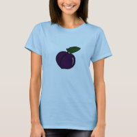 Fruits de prune du T-shirt d'esprit