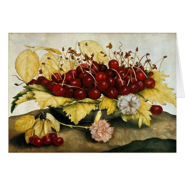 FRUITS DE SAISON / CHERRIES ET CARNATIONS (Devant horizontal)