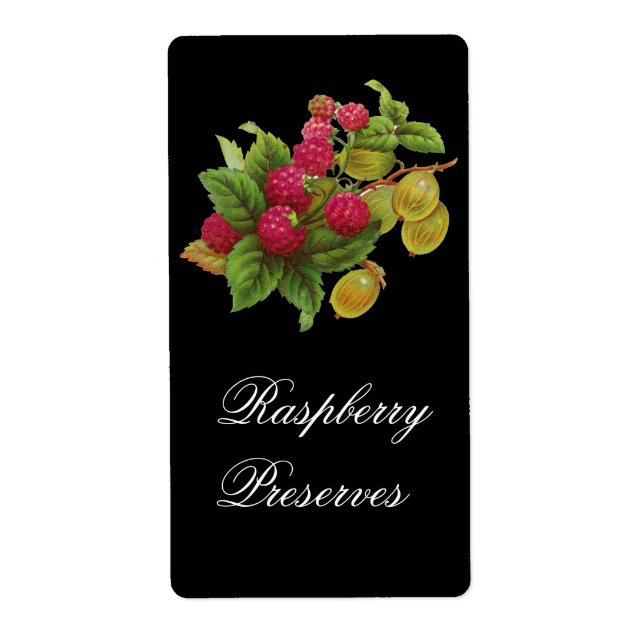 FRUITS DE SAISON / RASPBERRIES, Noir (Devant)