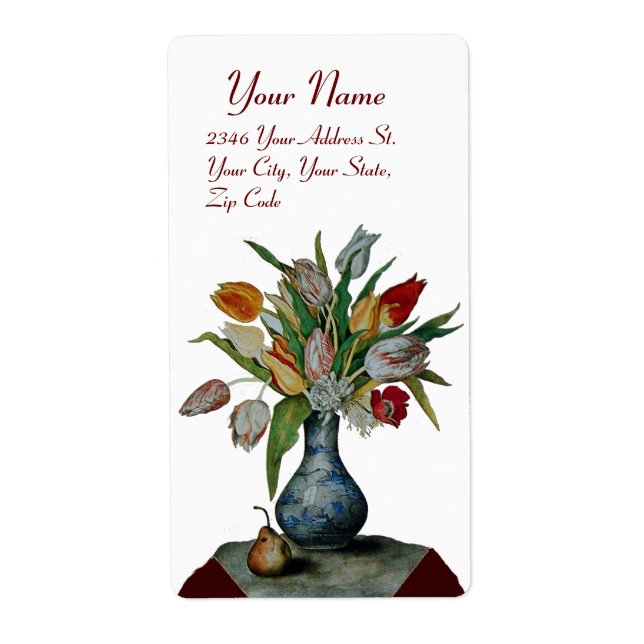 FRUITS DE SAISON -TULIPS blanc (Devant)