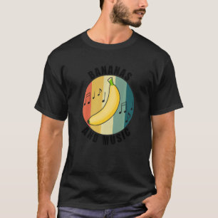 Fruits Delicious Banana Musician Music Notes   T-Shirt