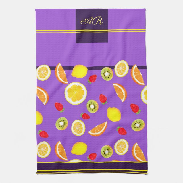 Fruits d'été frais Serviettes de cuisine (Vertical)