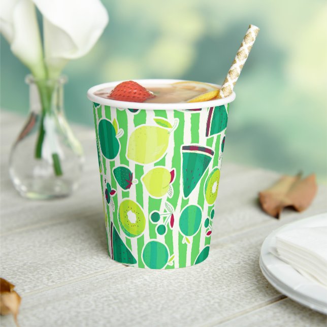 Fruits Drink Paper Cups (Insitu)