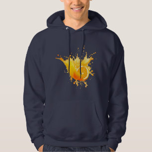 fruits en bleu marine et orange sweat - shirt à ca